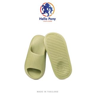 Hello Pony รองเท้าแตะ รองเท้าอุ้งเท้าแมว ลายตาราง แฟชั่น Unisex ใส่สบาย EVA กันน้ำ กันลื่น MHM4013