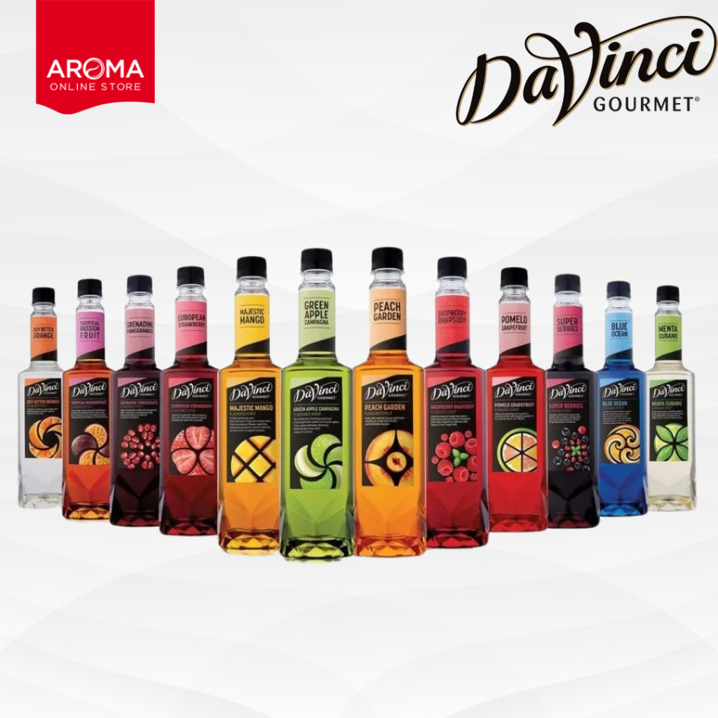 Aroma : Davinci Syrup ดาวินชี่ น้ำเชื่อมแต่งกลิ่น ขนาด 750 Ml. (True To Fruit Syrup)