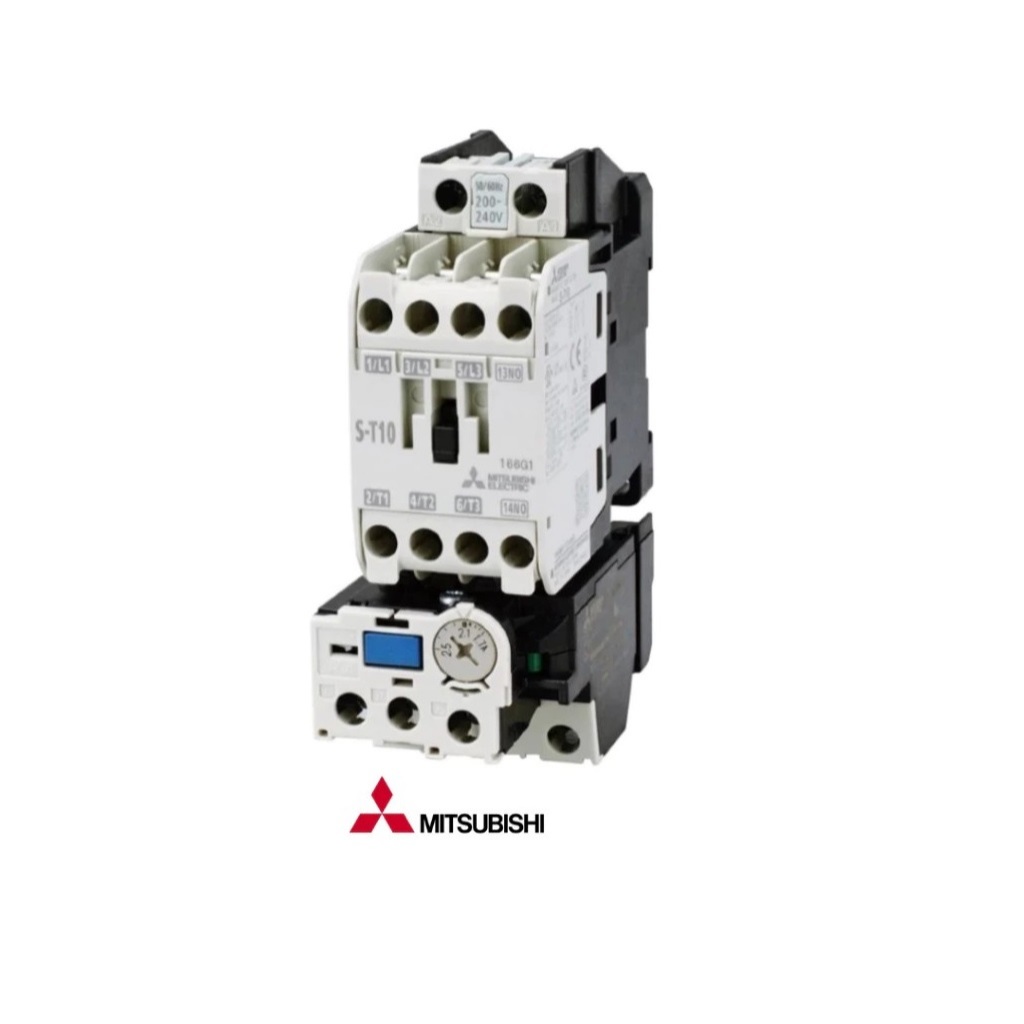 Mitsubishi Magnetic Contactor MSO-T10 220V 3.6A 1NO ชุดแมกเนติก + โอเวอร์โหลดรีเลย์