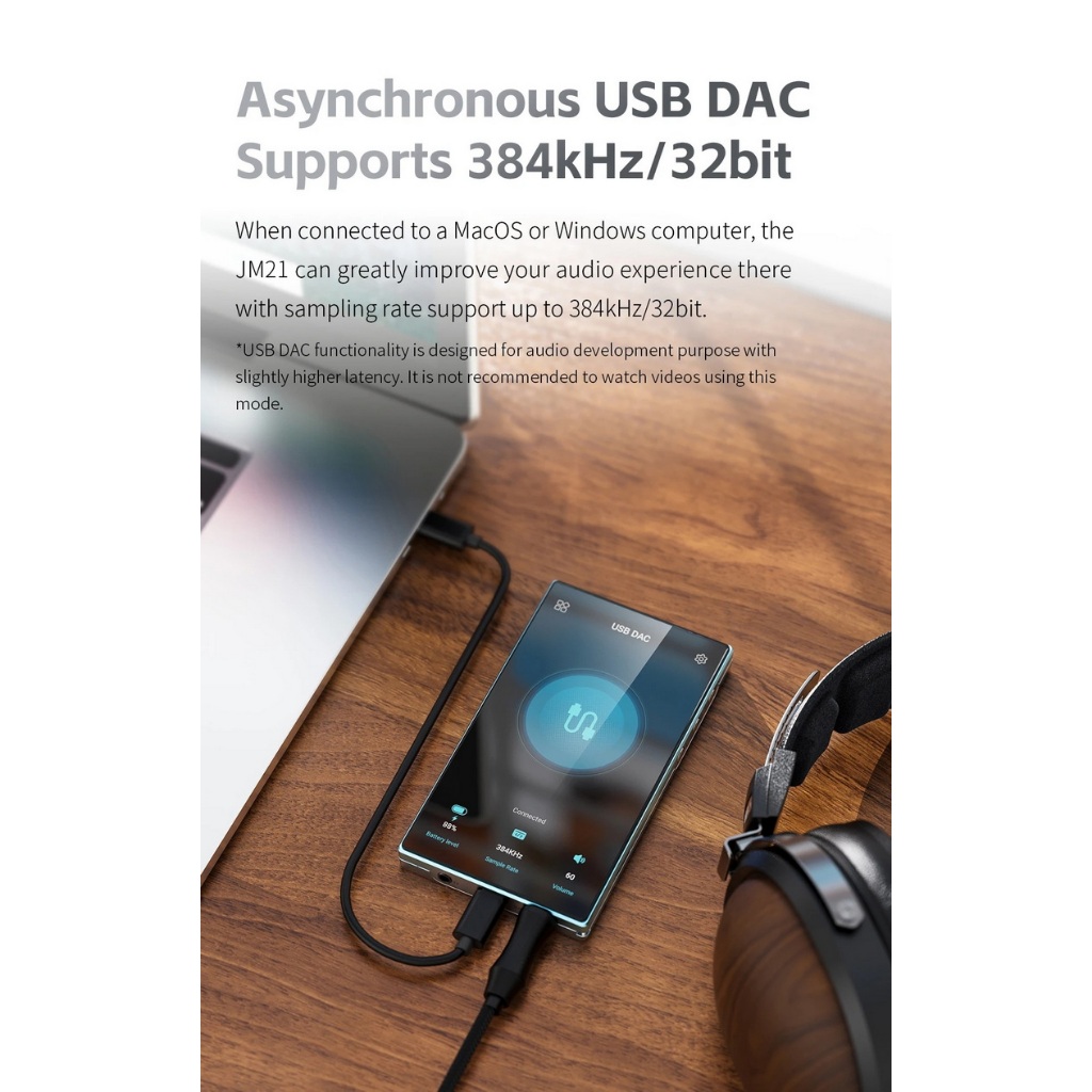 [ประกันศูนย์ไทย] FiiO JM21 เครื่องเล่นเพลงพกพา ชิป CS43198 x+ SGM8262 x2 รองรับ Hi-Res