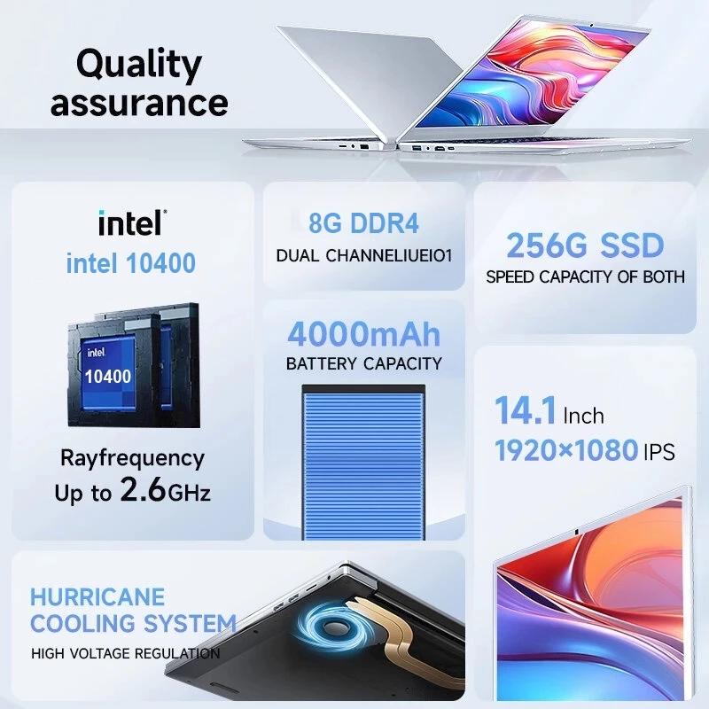 โน๊ตบุ๊ค Lenovo Intel Core i5 เล่นเกมแล็ปท็อป 14 นิ้วหน้าจอ IPS laptops แล็ปท็อปเพื่อการเรียนรู้การทำงาน Windows 11 Pro thumbnail 4