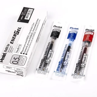ปากกาเจล Pentel energel แบบกด เปลี่ยน ไส้ปากกาเพนเทล ขนาด 0.5 0.7 และ 1.0 มม.หมึกน้ำเงิน แดง ดำ