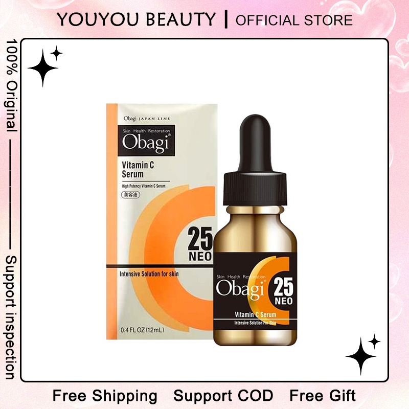 ส่งฟรี Rohto Obagi Vitamin C Serum C25 Neo 12ml วิตามินซีเข้มข้นเพื่อบำรุงผิวหน้า เซรั่มวิตามินซ โอบาจิ Vitamin C Serum