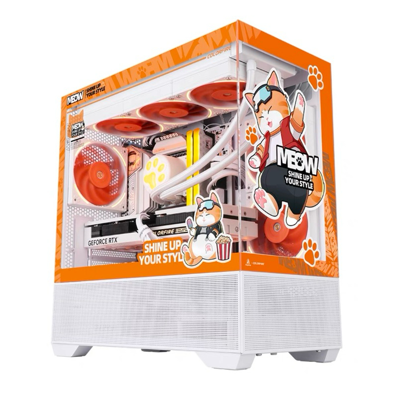 (พรีออร์เดอร์) เคส แมวส้มV2 (เคสคอมพิวเตอร์) Segotep x Colorfire Orange shadow matx edition