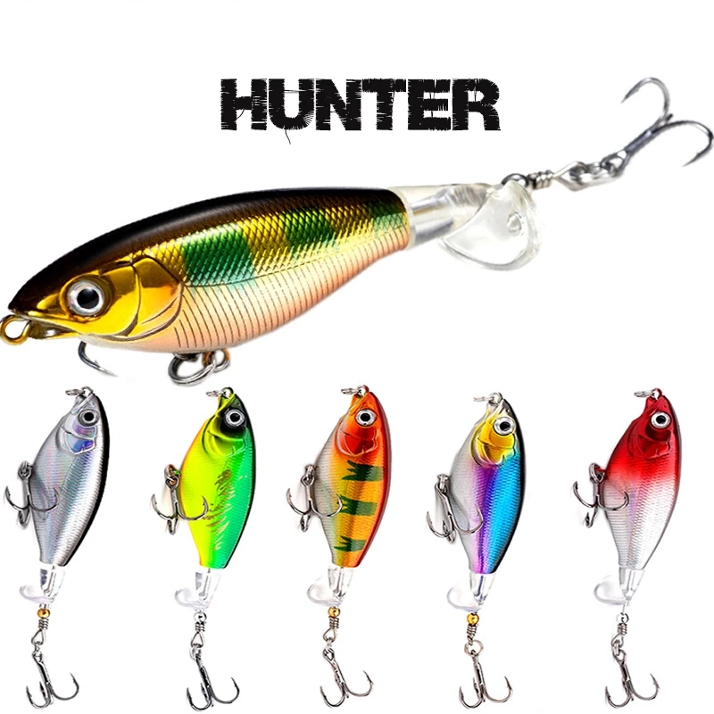 HUNTER เหยื่อตกปลาพลาสติกแข็ง ดวงตา 3D | เหยื่อสำหรับตกปลาทุกประเภท | 6g / 11g / 36g