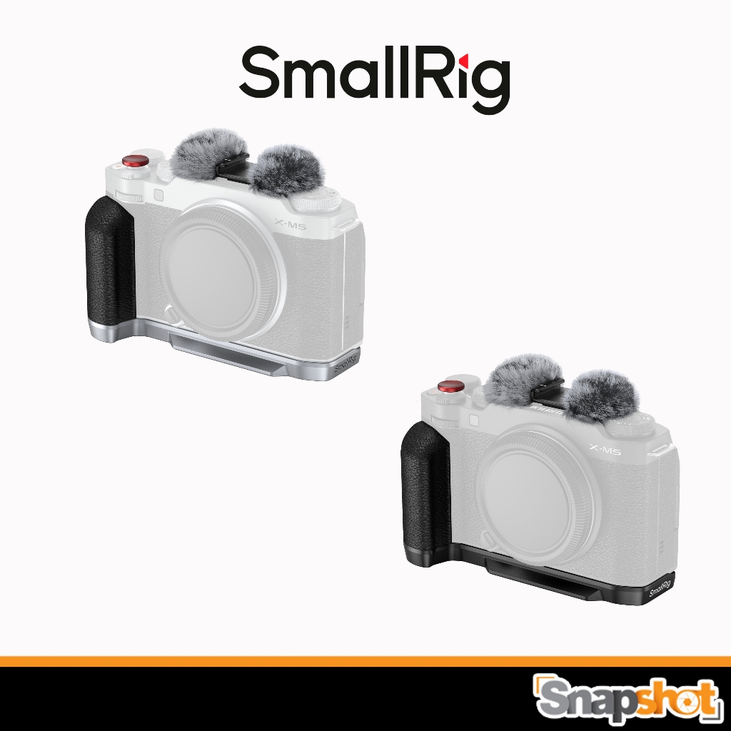 SmallRig L-Shape Mounting Plate with Silicone Handle for FUJIFILM X-M5 Black 4876/ Silver 4875