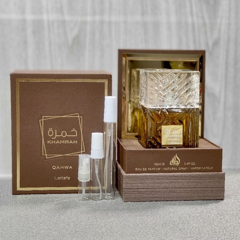 KHAMRAH Qahwa น้ำหอมแท้100% แบ่งขาย 2/5/10ml. รีวิวแน่นๆ หอมหรูหรามากๆ กลิ่นติดทนทั้งวันต้องกลิ่นนี้
