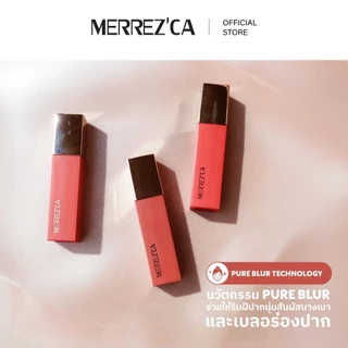 Merrezca Blur Filter Lip Color ลิปเนื้อแมทกำมะหยี่ สีสวยชัดไม่ตกร่อง
