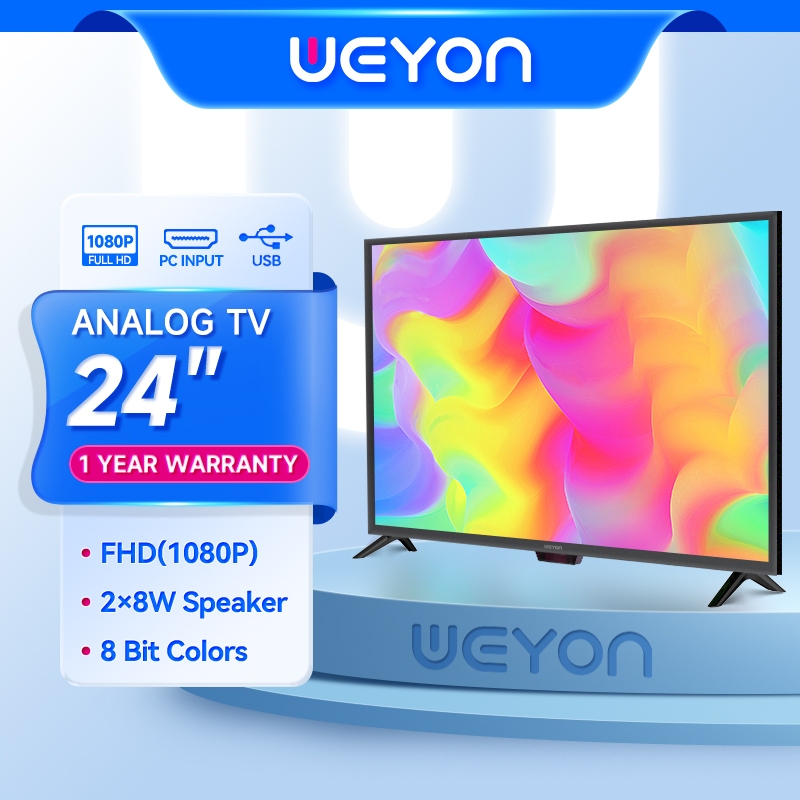 WEYON TV 24 นิ้ว LED FHD TV ขนาด 24 นิ้ว (รับประกันศูนย์ 1 ปี)
