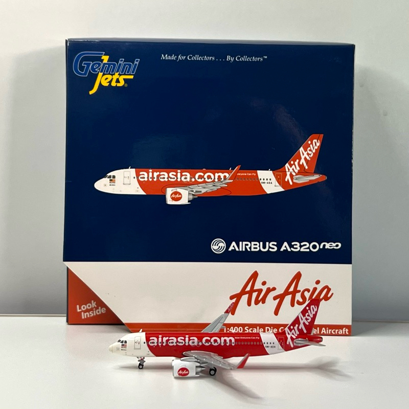 โมเดลเครื่องบิน Air Asia แอร์เอเชียร์ A320 neo 9M-AGA [พร้อมส่ง]