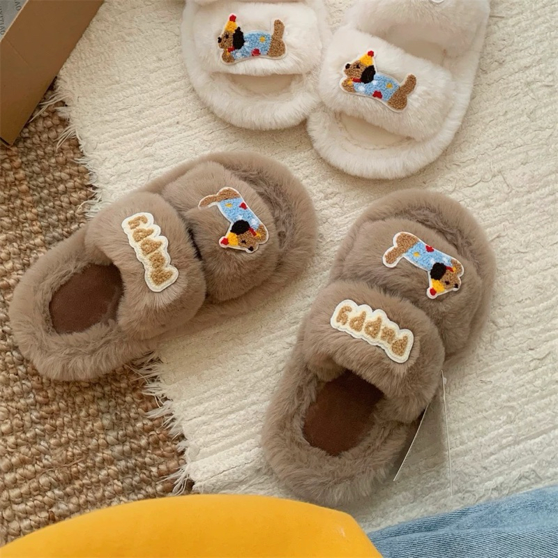 WP49/WP50 - Brownie Puppies - รองเท้าใส่ในบ้าน รองเท้าสลิปเปอร์