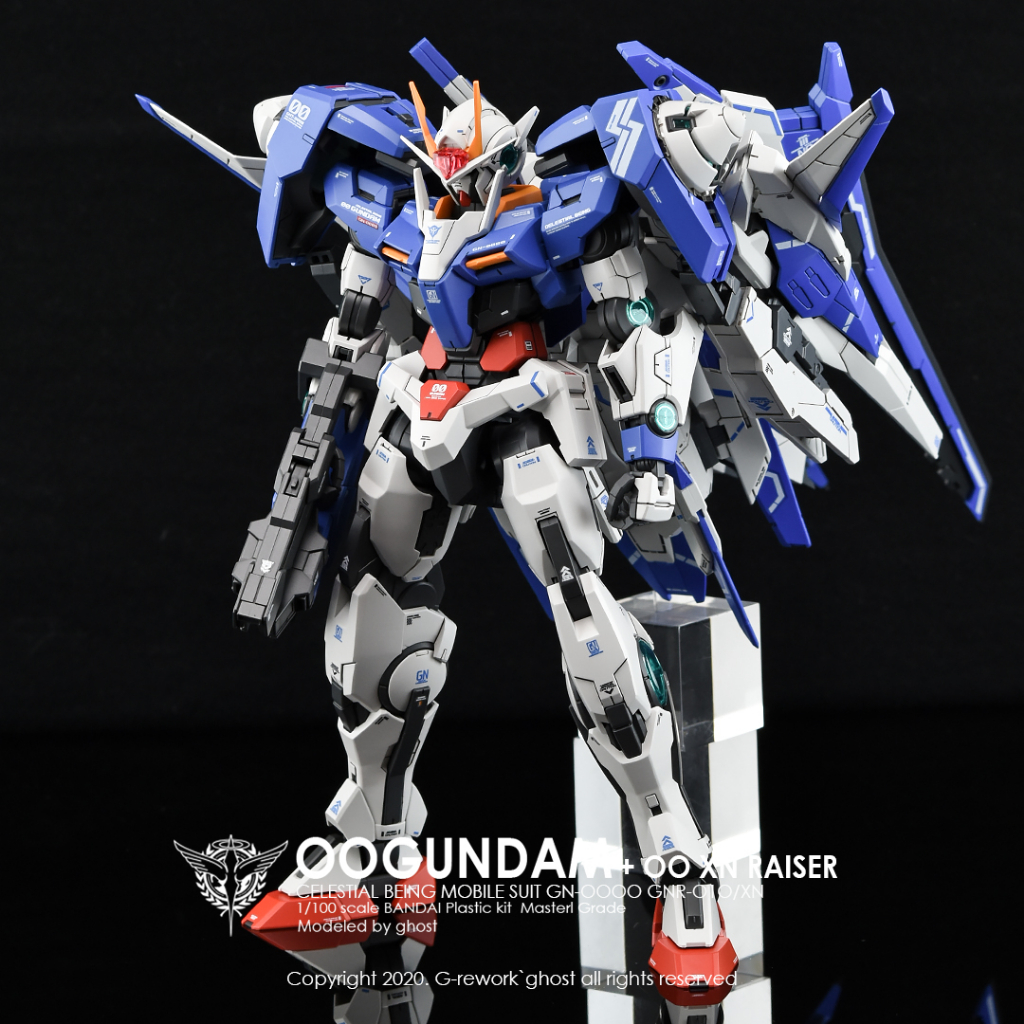 พร้อมส่ง G-REWORK CUSTOM DECAL MG 1/100 OO GUNDAM XN RAISER