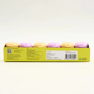 pastel herbal inhaler ยาดมสมุนไพรกลิ่นดอกบัว ขนาด 5 กรัม (แบบ 6 ชิ้น / คละสี)