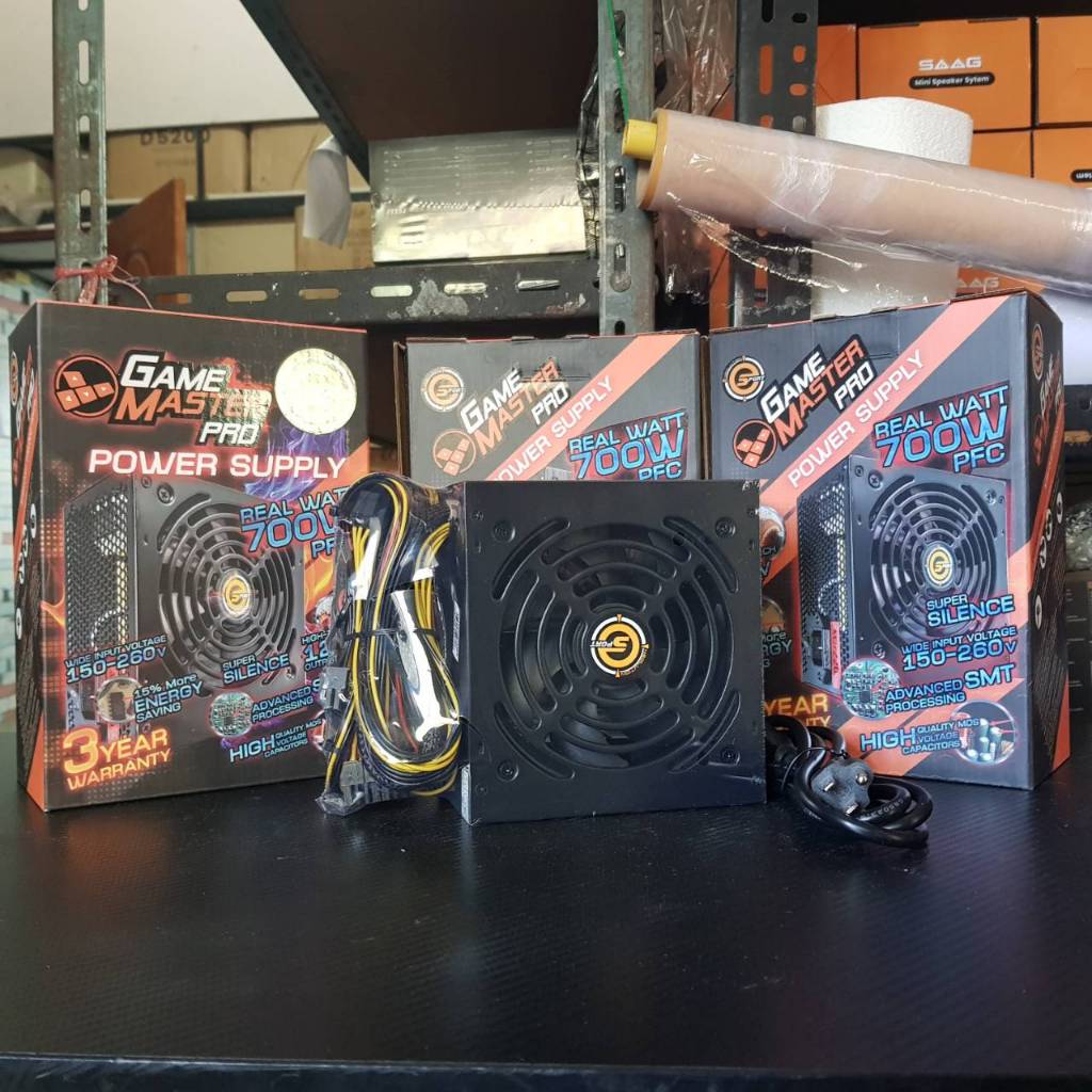 GAME MASTER PRO Power supply 700W ของใหม่ ประกันศูยน์ 1ปีเต็ม!!!!!