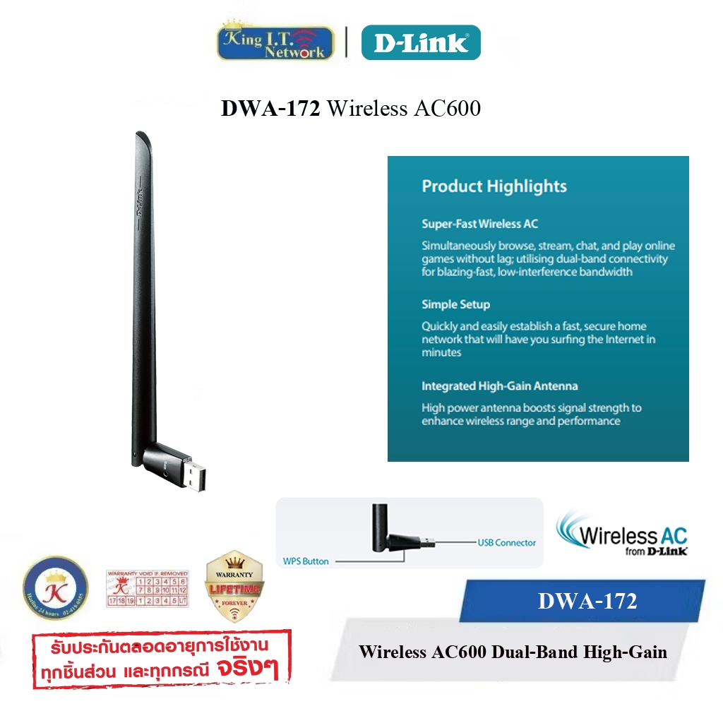 D-LINK (DWA-172) AC600 Dual Band High G