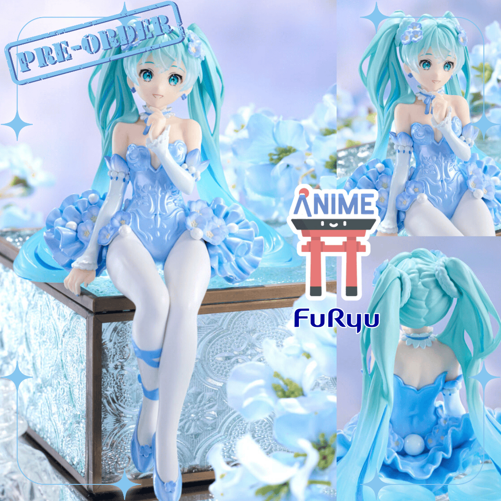 [จองล่วงหน้า] Vocaloid - Hatsune Miku - Flower Fairy - Noodle Stopper Figure - Nemophila, Pale Blue 