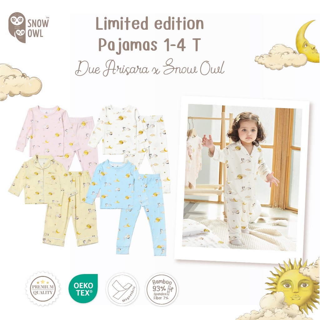 ชุดนอนเด็ก 1-5 T(1-5 Year) pajamas Collection Due Arisara x Snow owl