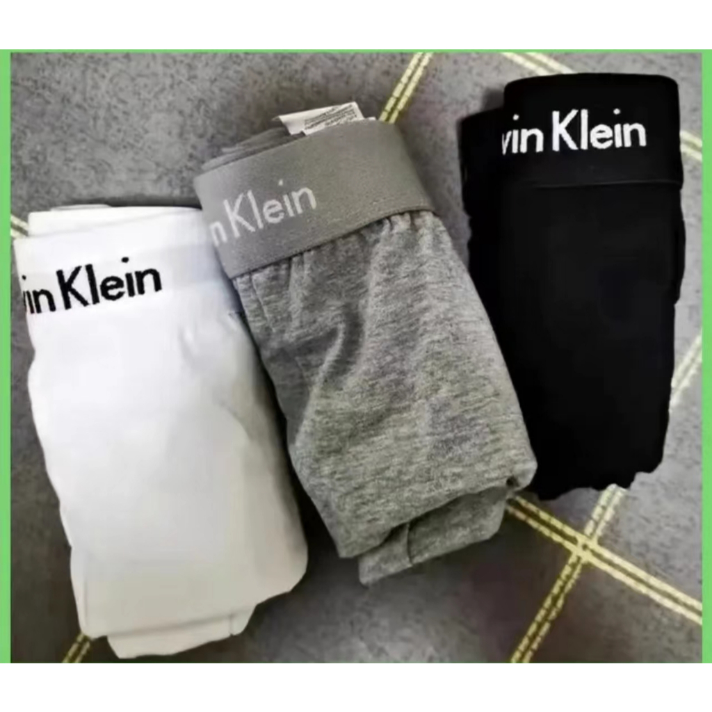 กางเกงในผู้ชาย กางเกงในชายบ๊อกเซอร์ COTTONซับเหงื่อดี แดงx3 ฟ้าx3 199