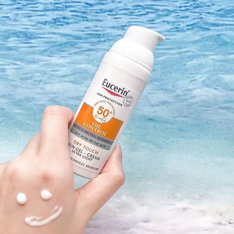 ยูเซอริน Eucerin Sun Dry Touch Oil Control Face SPF50+ PA++++ 50ml กันแดดคุมมัน เนื้อบางเบา สำหรับผิวหน้า