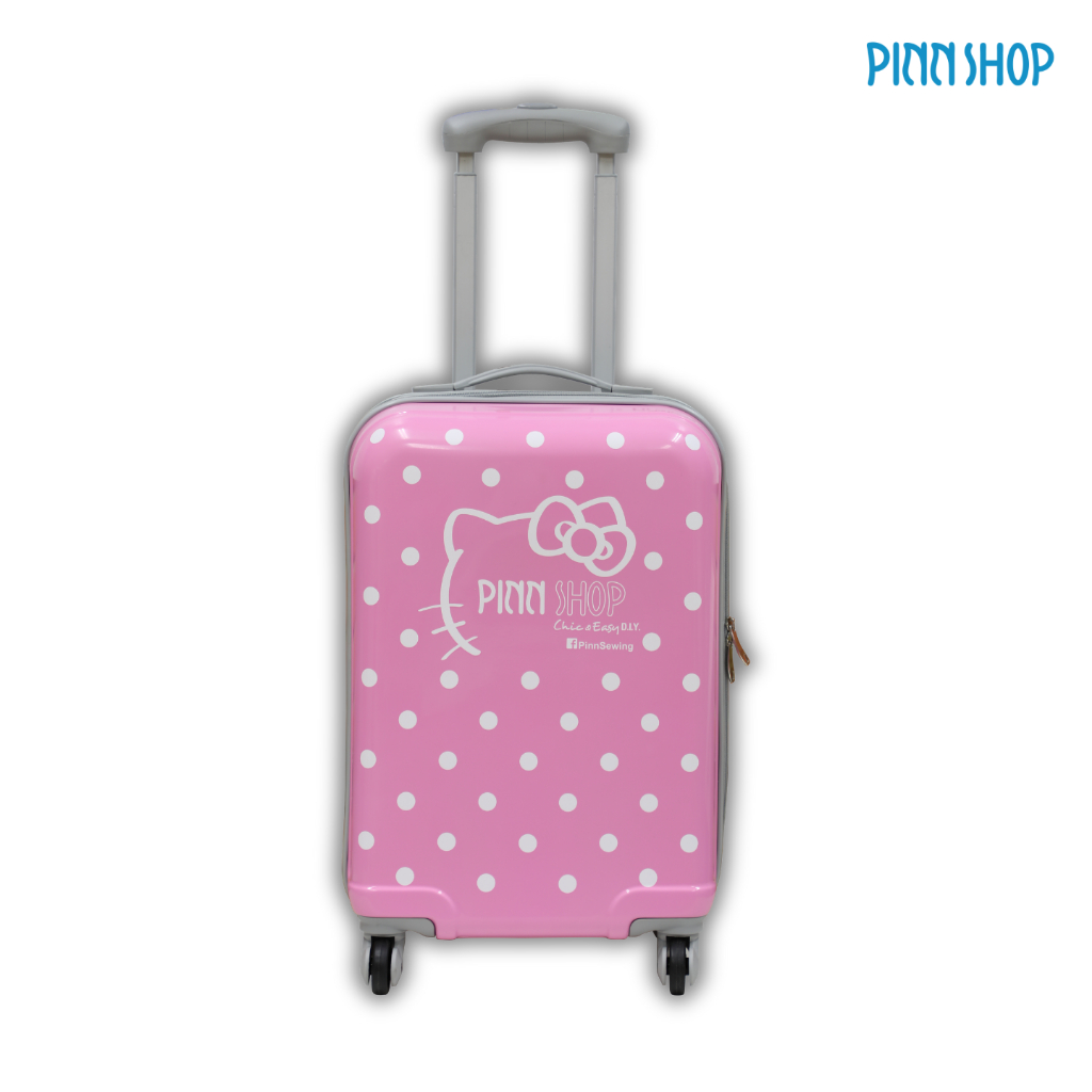 กระเป๋าล้อลาก kitty 20 นิ้ว สีชมพู