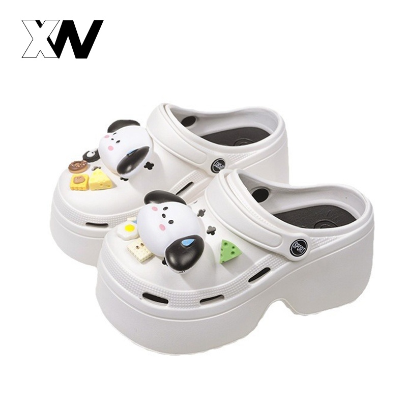 XWbrand  มาแล้วจ้ามาแล้ว รองเท้าหัวโตแฟชั่น รุ่นนี้มาพร้อมตัวติดน้องหมาแก้มอ้วงง น่ารักมาก ชอบ กดจิ้มลิงค์ในตะกร้าจ้า