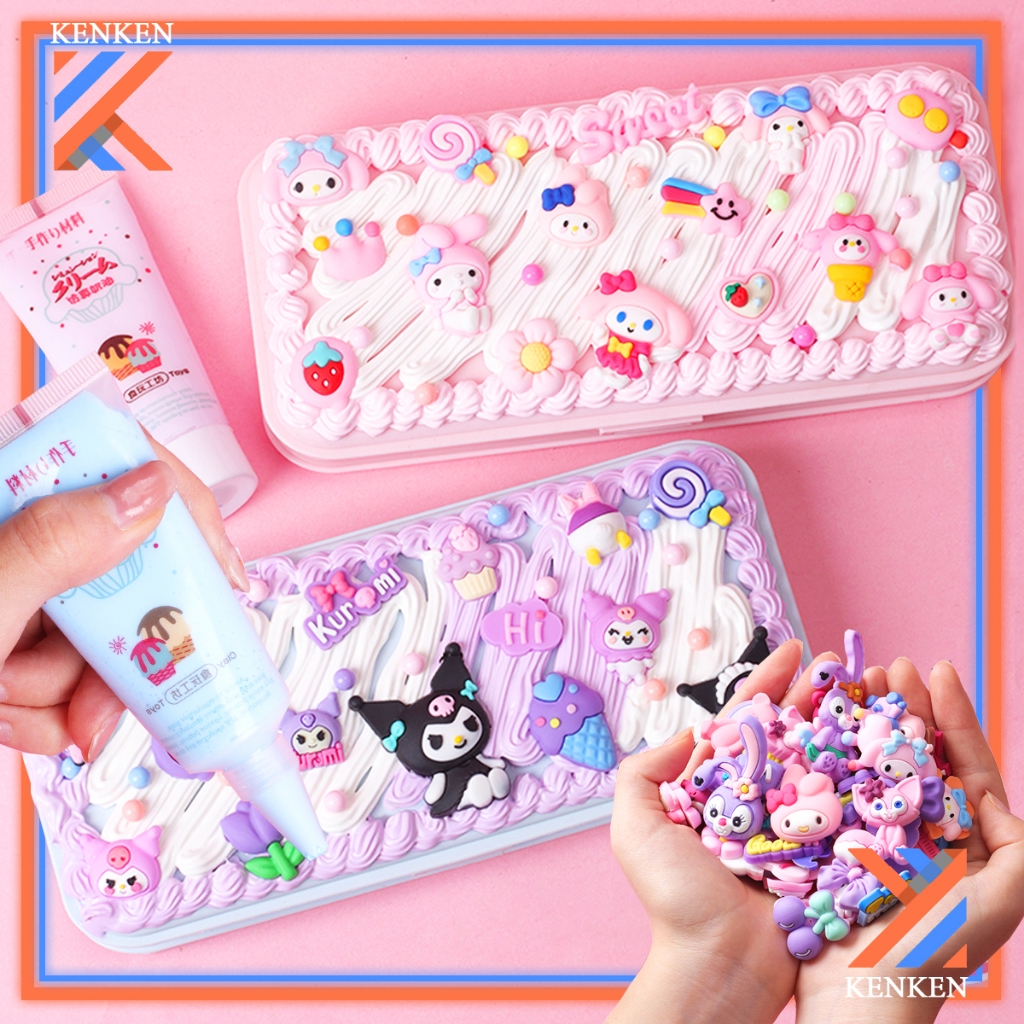 แพ็ควัสดุ DIY กล่องดินสอ กล่องเครื่องเขียนครีมหมากฝรั่ง แฮนด์เมด สําหรับใส่เครื่องเขียน ของขวัญสําหรับเด็ก