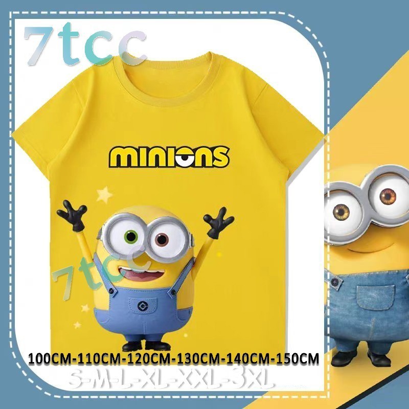 เสื้อยืดมินเนี่ยน เสื้อครอบครัว เสื้อปาร์ตี้ เสื้อใส่พ่อแม่ลูก ใส่สบาย นุ่ม ลายชัด สวย ราคาประหยัด – 2