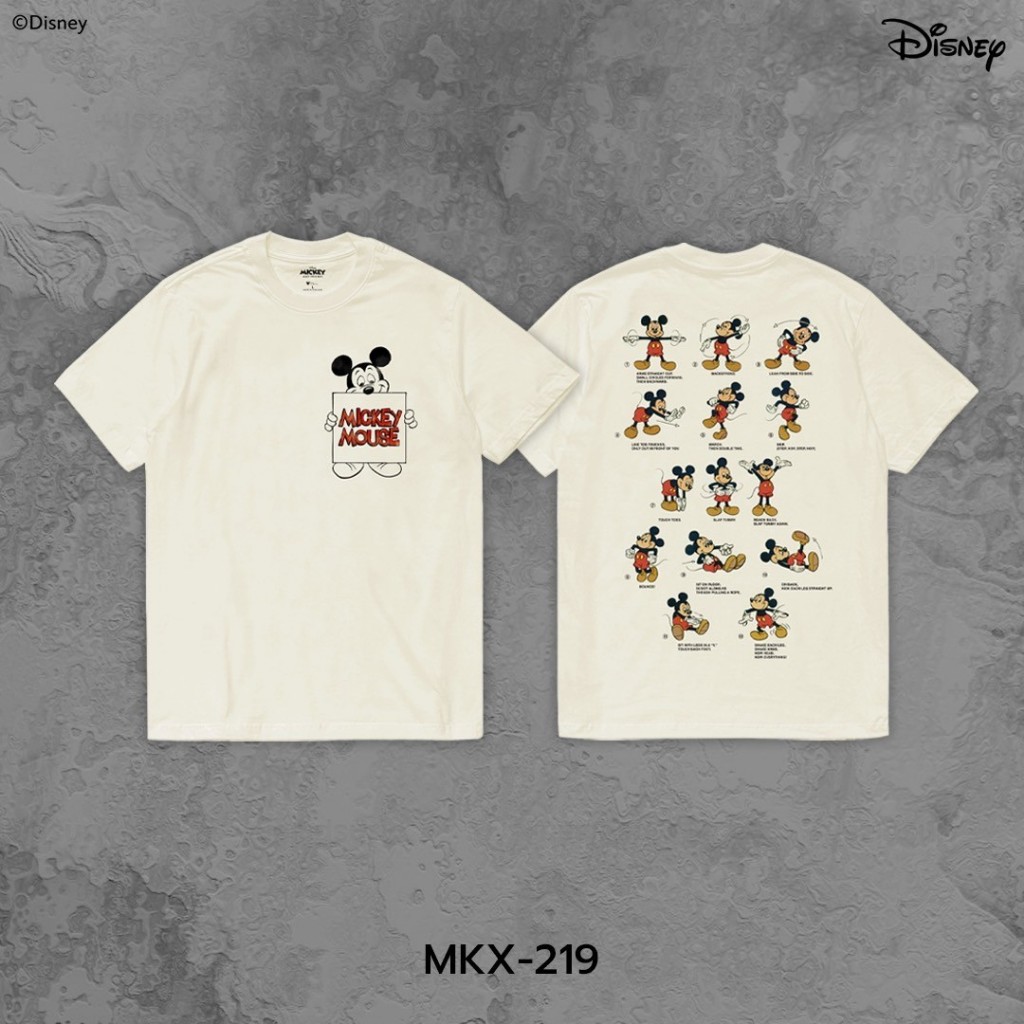 Power 7 Shop เสื้อยืดการ์ตูน "Mickey Mouse" ลิขสิทธ์แท้ DISNEY (MKX-219)
