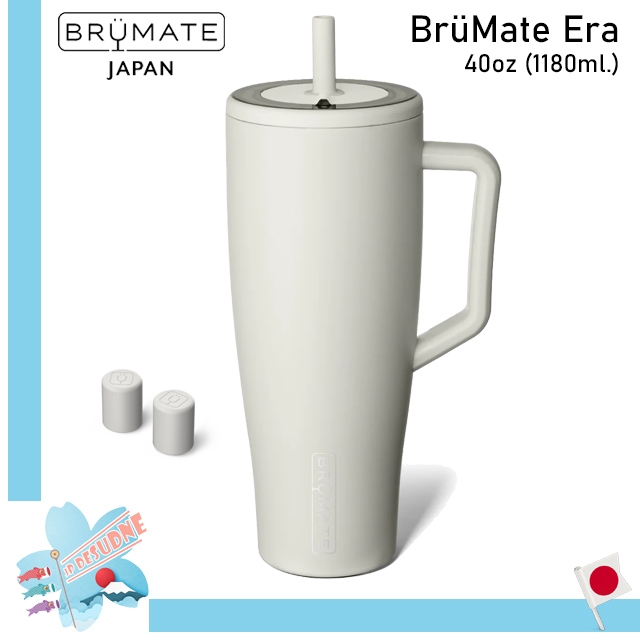 BruMate Japan Era เหยือกน้ำสเตนเลสเก็บความเย็น น้ำไม่หกออกจากหลอด พร้อมจุกปิดหลอด