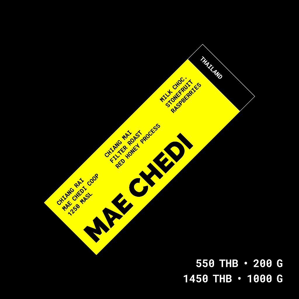 Livid Coffee เมล็ดกาแฟคั่วอ่อน Mae Chedi 200g / 1kg - Filter Roast - syrupy, creamy, milk chocolate