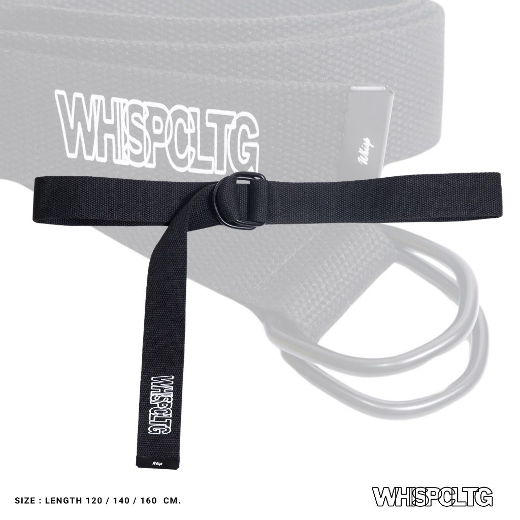 WHISP D-RING BELT - BLACK เข็มขัด ห่วงคู่ สายผ้าCanvas