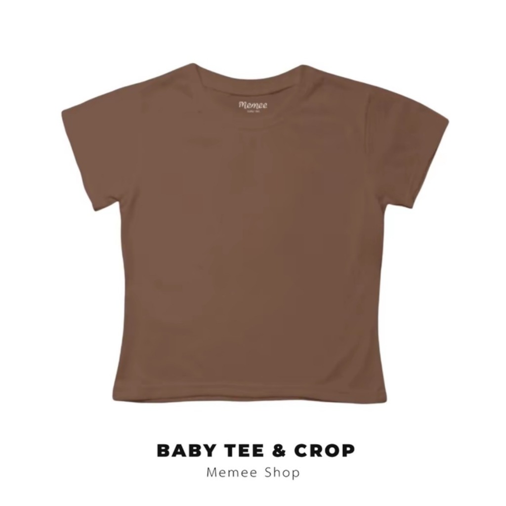 MEMEE ~ เสื้อยืดCotton นิ่มใส่สบาย S-XL(สีพื้นผู้หญิง) รูปที่ 5