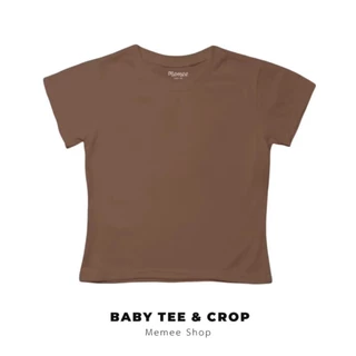MEMEE ~ เสื้อยืดCotton นิ่มใส่สบาย S-XL(สีพื้นผู้หญิง)