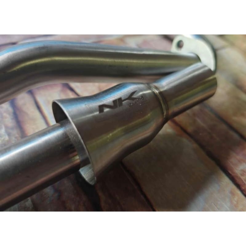 คอท่อ+ไส้แต่งเงียบ NK Racing ขนาด 25mm (125ปลาวาฬ2012-2018)