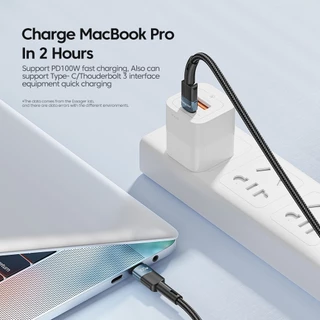 Essager สายชาร์จ PD100W Type C ถึง Type C สายชาร์จเร็วสำหรับโทรศัพท์ Ip15-16 Samsung E-MARK