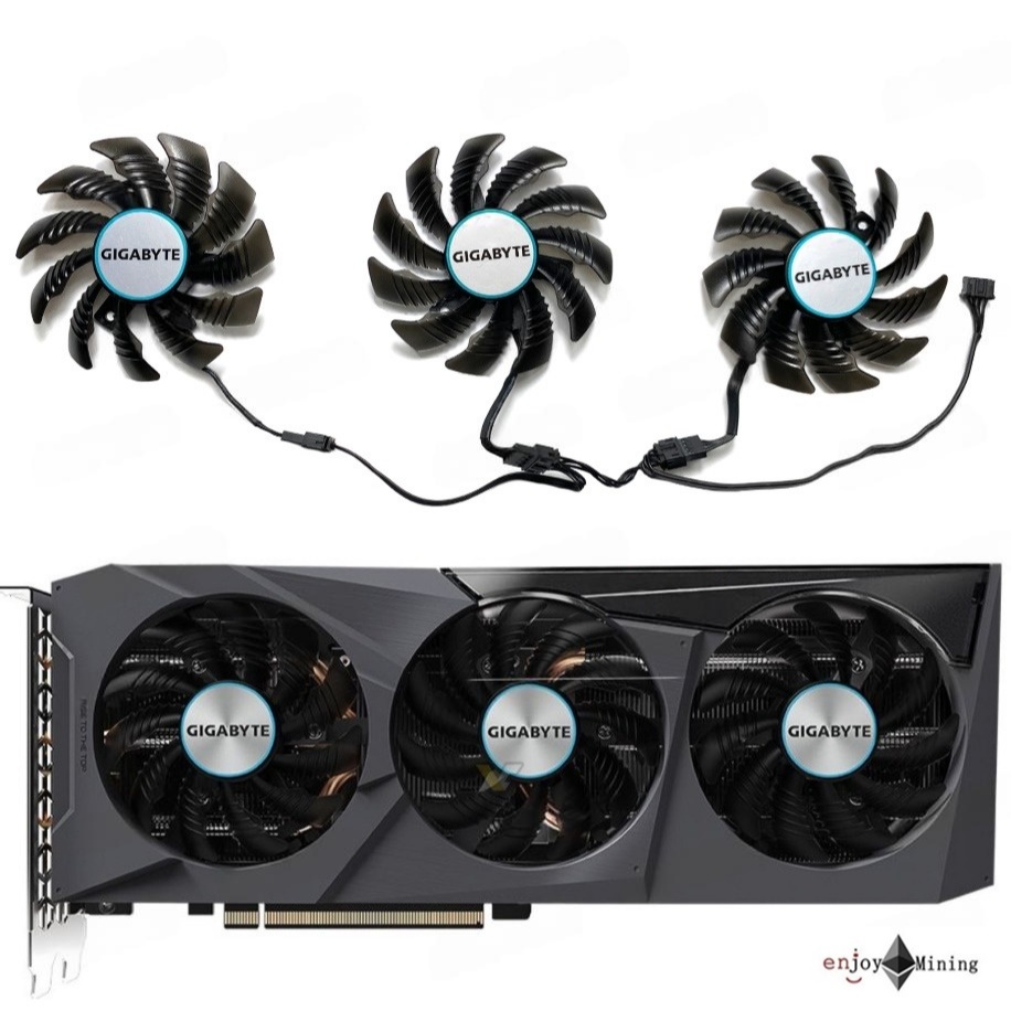 พัดลมการ์ดจอ Gigabyte RX 6700XT 6700 6600XT EAGLE Falcon graphics card cooling fan