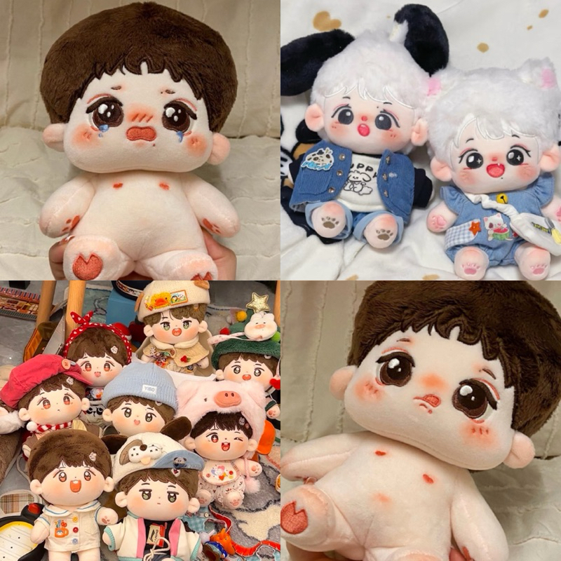 🌷พร้อมส่ง🌷ตุ๊กตาป๋อจ้าน ตุ๊กตาไอดอล ตุ๊กตาแฟนซี 10cm / 15cm / 20cm