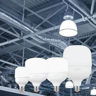 Lamptan หลอดไฟไฮวัตต์ LED Bulb สว่างมาก 25W 35W 45W 60W แสงขาว หลอดไฟกำลังวัตต์สูง รุ่นกลอส E27 Gloss high watt ขั้วE27
