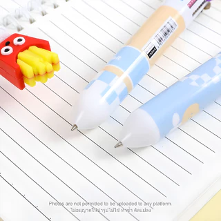 24Hr ปากกาหลายสี 10สี ปากการูปอาหาร 10C pen ปากการูปแฮมเบอร์เกอร์ ปากการูปขนมปัง ปากการูปพิซซ่า ปากการูปเฟรนช์ฟราย