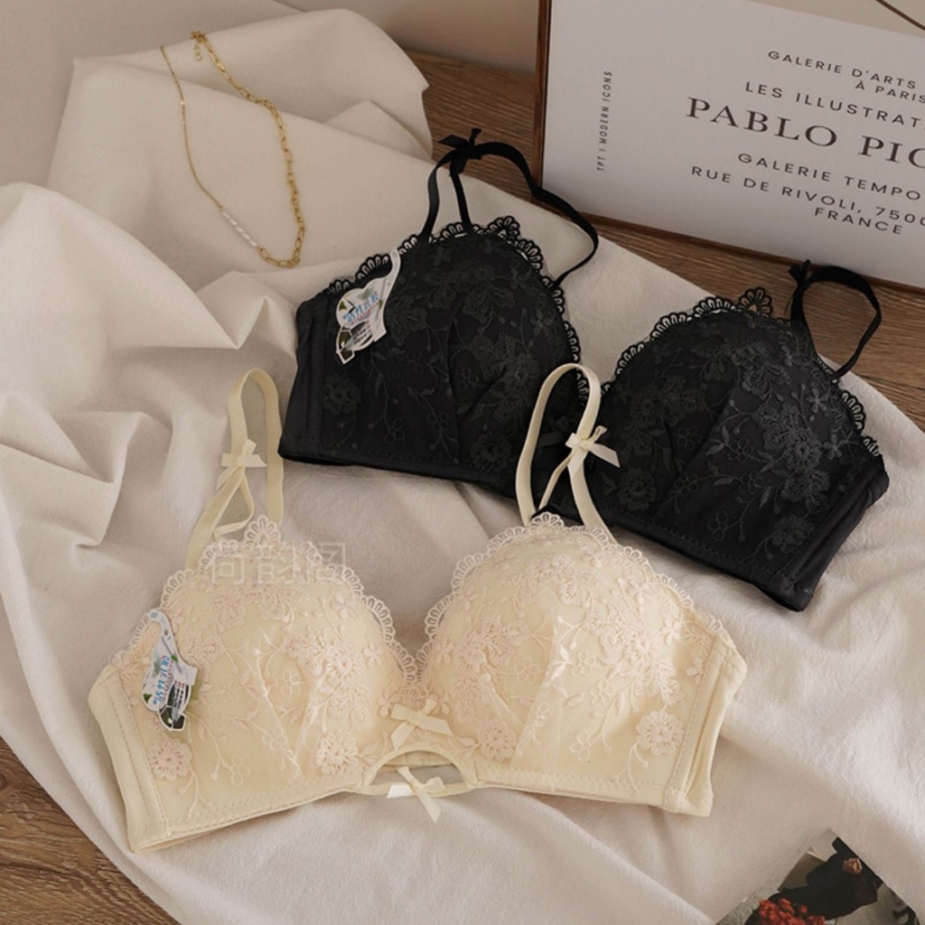 Rimuru shop ชุดชั้นในลูกไม้ ดันทรง บราเกาะอกเซ็กซี่ ถอดสายได้ สวมใส่สบาย สําหรับผู้หญิง