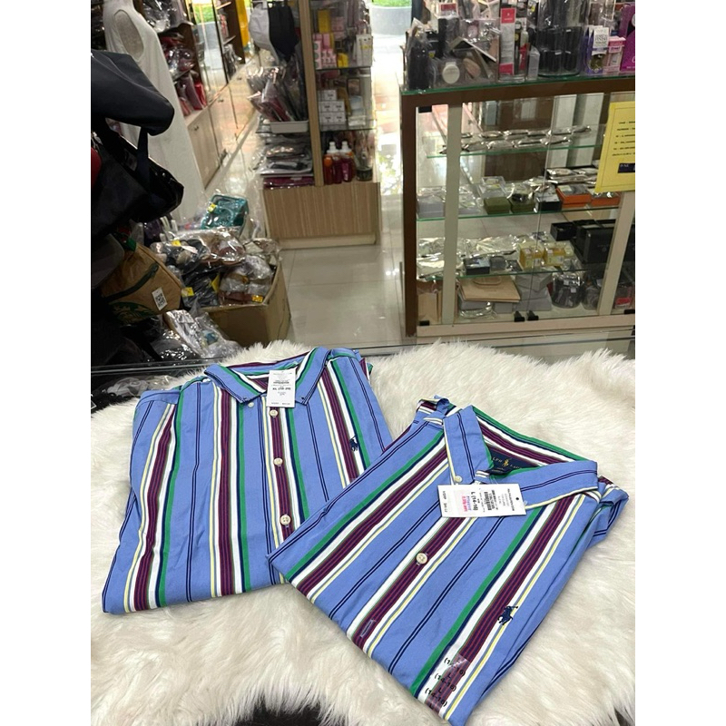 👔เสื้อ shirt แขนยาว #PoLo Ralp Lauren สีBlue Mu  L boy 35”-37”-1 XL boy 38-40”-2 🧧🧧 2,890฿ DNe’ UDTO