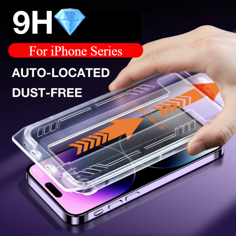 ฟิล์มกระจก เต็มจอ สำหรับ iPhone 16 15 Pro Max 14 Pro Max 13 12 ProMax 7 8 Plus X XR XS 11 8 7 6 6s 16e