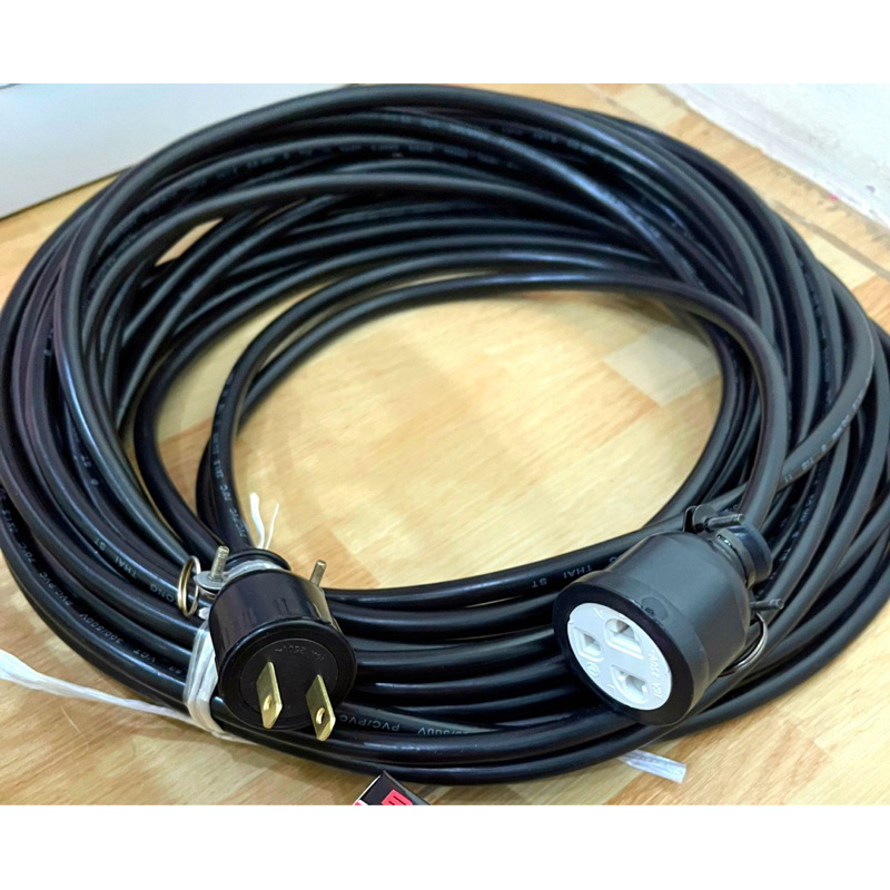 สายไฟปลั๊กพ่วง ปลั๊กตัวผู้-ตัวเมีย 3ขา 🔌   สาย vct หุ้ม 2 ชั้น สายทองแดงแท้ มีมาตรฐาน มอก.☑️ - รูปที่ 6