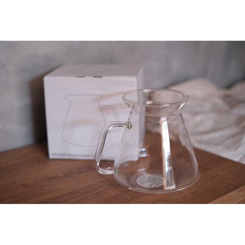 [พร้อมส่ง ของแท้] ORIGAMI Glass Coffee Server with HARIO ขนาด 710 ml เหยือกกาแฟดริป เหยือกเสิร์ฟกาแฟ ฮาริโอะ โอริกามิ