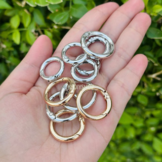 ห่วงกลม ห่วงล็อค ห่วงสปริง ขนาด 20 มม., 25 มม. แพ็ค 2 ชิ้น