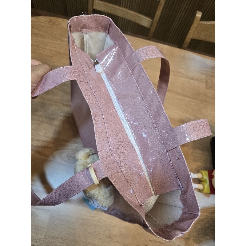 รุ่นBoxBagกระเป๋าหิ้วสะพายข้างกลิตเตอร์กากเพชรรุ่นทรงแนวนอนใส่โน๊ตบุ๊ค,ipad12.9"ใส่แฟ้มขนาดA4ถึงF4