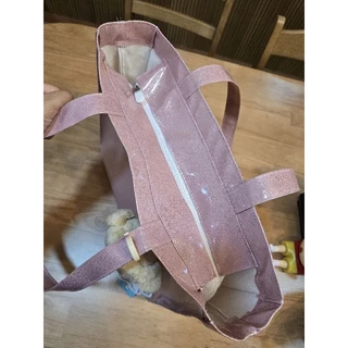 รุ่นBoxBagกระเป๋าหิ้วสะพายข้างกลิตเตอร์กากเพชรรุ่นทรงแนวนอนใส่โน๊ตบุ๊ค,ipad12.9"ใส่แฟ้มขนาดA4ถึงF4