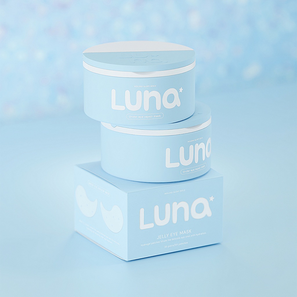 (พร้อมส่ง/ของแท้) LUNA JELLY EYE MASK 30 pairs (แผ่นแปะตาไฮโดรเจล)