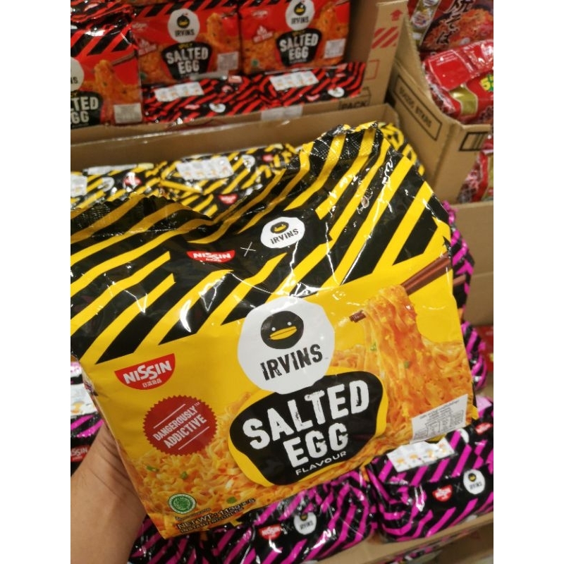 ecook​ อินโดนิเซีย​ นิสชิน บะหมี่กึ่งสำเร็จรูป​ รสไข่เค็ม​ ชนิดซอง​ nissin irvins​ salted​ egg​ inst