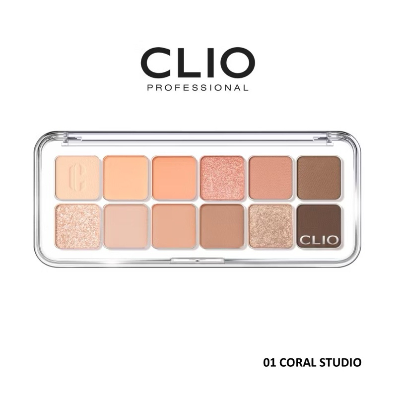 พร้อมส่ง New CLIO PRO EYE PALETTE AIR : 01 Coral studio